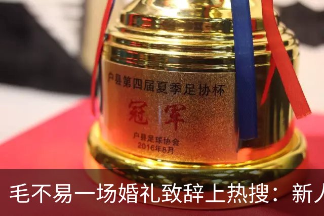 毛不易一场婚礼致辞上热搜：新人没介意，为什么网友先替新郎尴尬